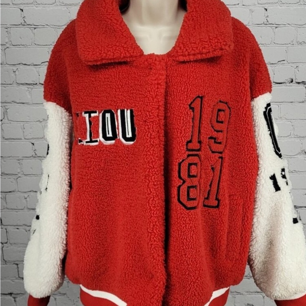 Red and White Kids Jacket